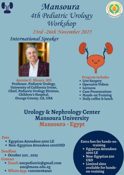 4th Pediatric Urology workshop